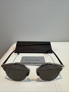 Dior Black and Silver Sunglasses